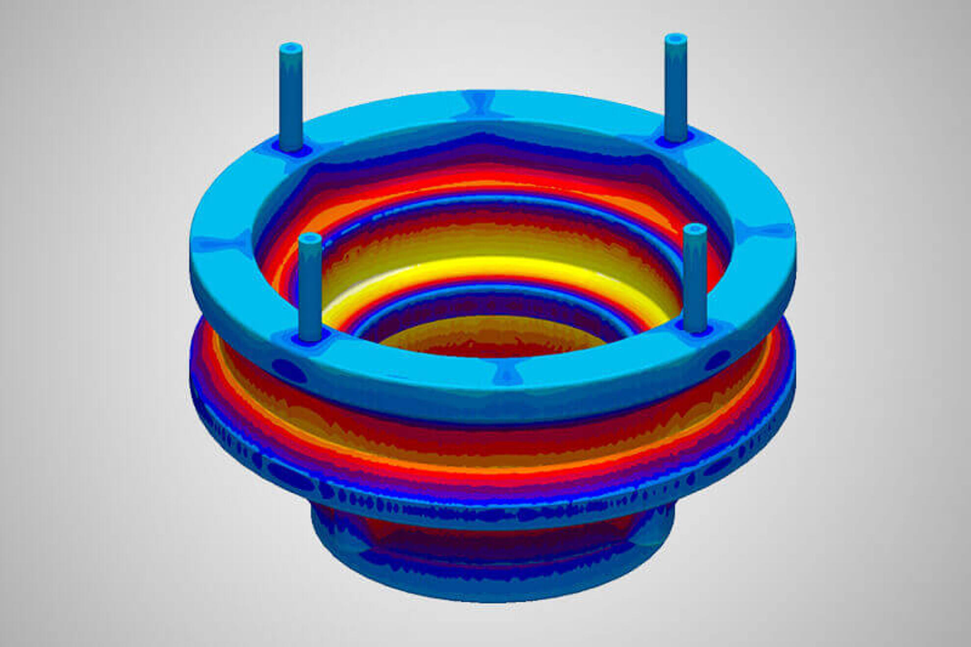 Eine 3D gerenderte Konstruktions-Simulation.