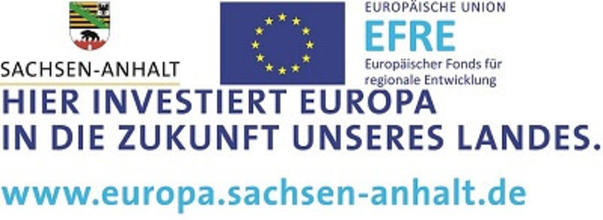 EFRE Förderlogo von Sachsen Anhalt